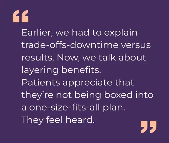 How has this changed your conversations with patients?