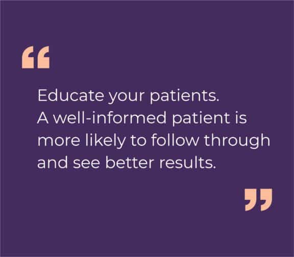  What’s your best piece of advice for fellow aesthetic practitioners?